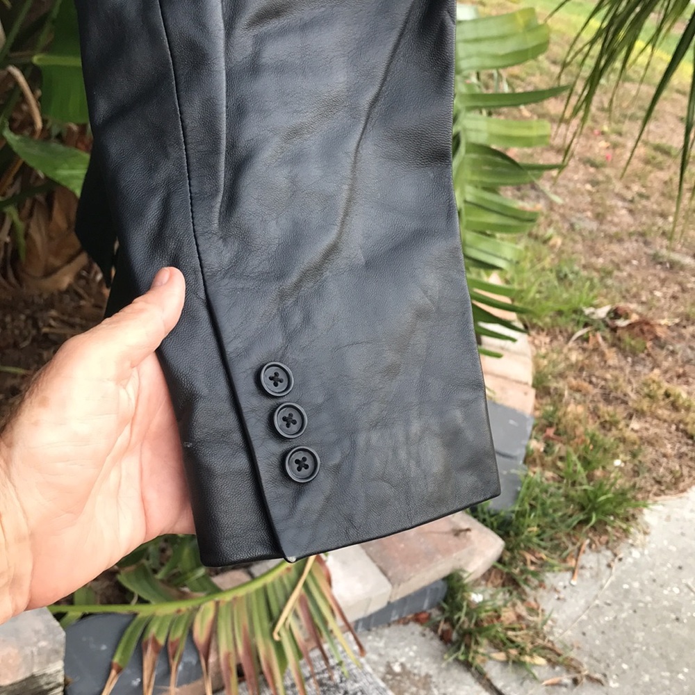 Jones New York leather blazer or jacket - Picture 4 of 16
